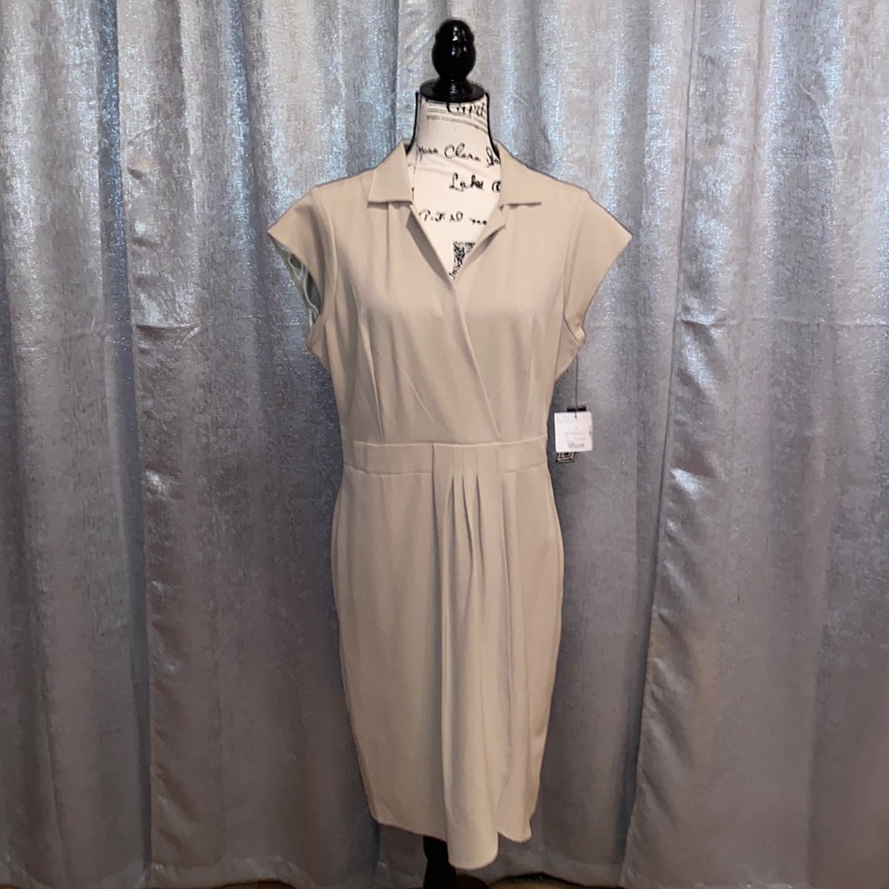 NWT Liz Claiborne Tan Dress Size 14